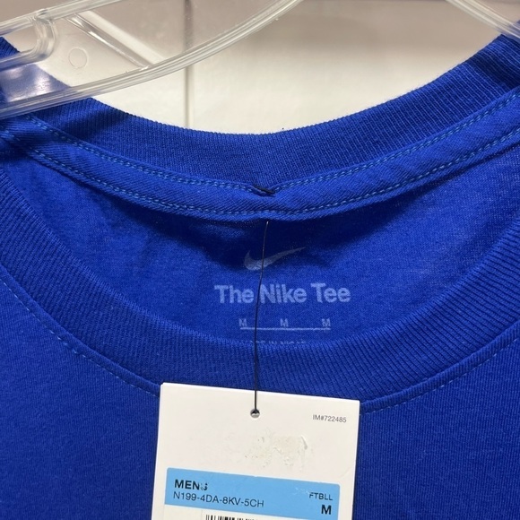 NIKE NFL “NEW ENGLAND PATRIOTS" OLD SCHOOL LOGO Blue T-SHIRT MEN'S SIZE Medium - Picture 4 of 4